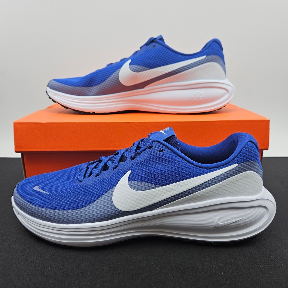 Nike Revolution 8 Mens Running Shoes Deep‎ Royal Blue White HJ9198-401 Size 11.5